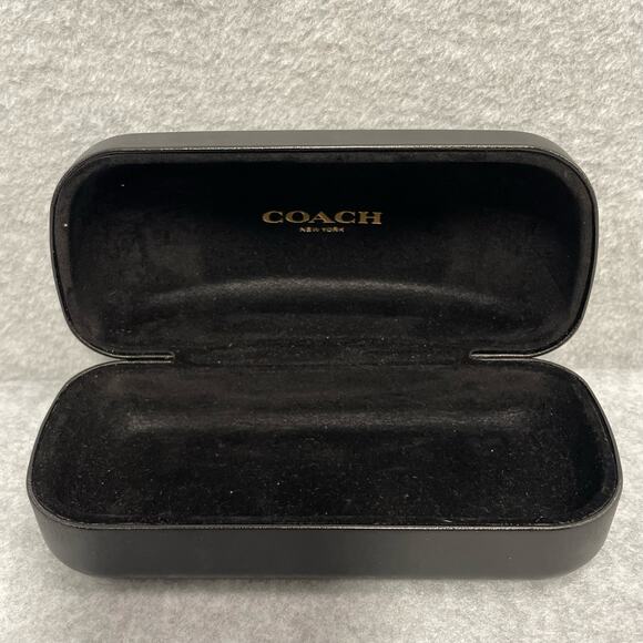 COACH Black Clamshell Eyeglasses Case - Picture 1 of 5